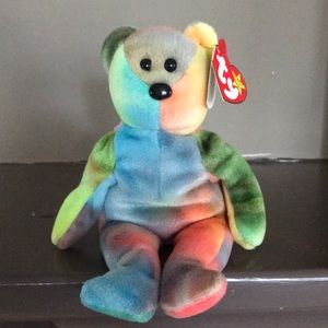 Garcia- 1990s Beanie Baby (rainbow bear)